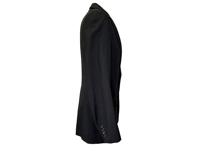 Dior Einreiher-Blazer aus schwarzer Wolle - Ansicht 2