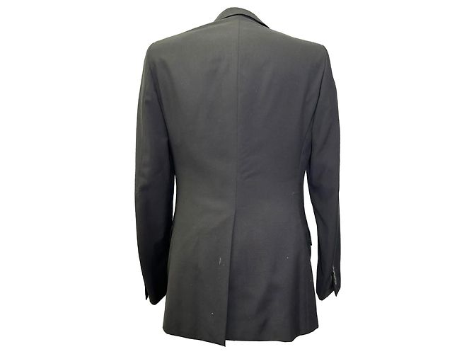 Dior Einreiher-Blazer aus schwarzer Wolle - Ansicht 3