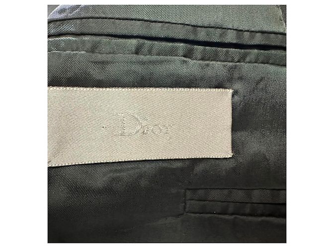 Dior Einreiher-Blazer aus schwarzer Wolle - Ansicht 6