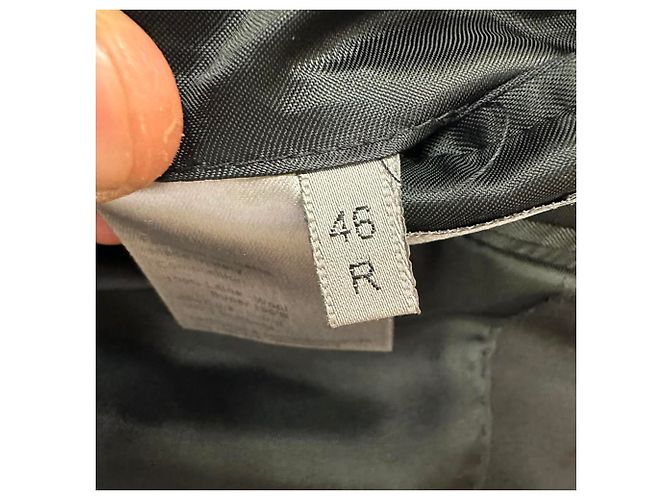 Dior Einreiher-Blazer aus schwarzer Wolle - Ansicht 7
