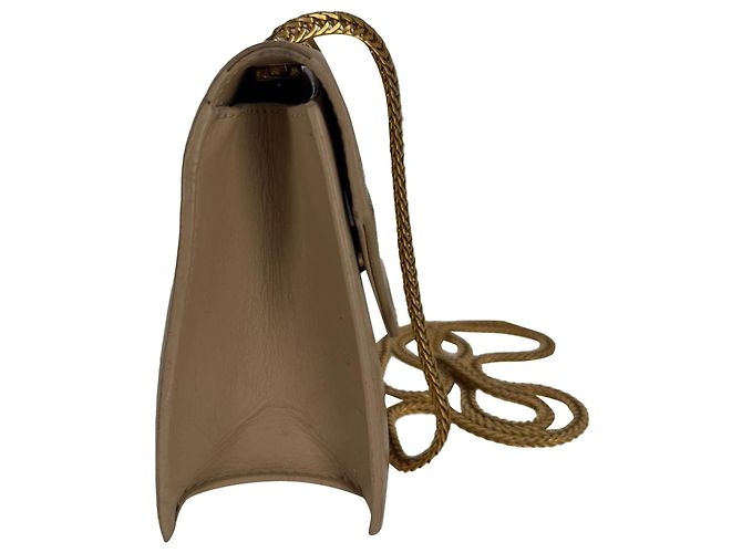 Bolsa tiracolo Betty da Saint Laurent em couro bege - vista 3