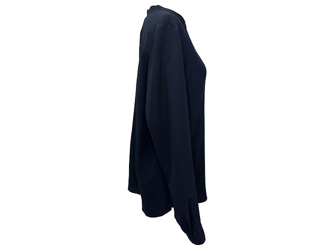 Stella Mc Cartney Camicia a maniche lunghe Stella McCartney in seta blu navy - vista 2