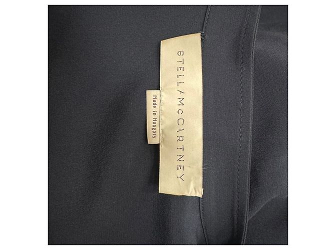 Stella Mc Cartney Camicia a maniche lunghe Stella McCartney in seta blu navy - vista 3