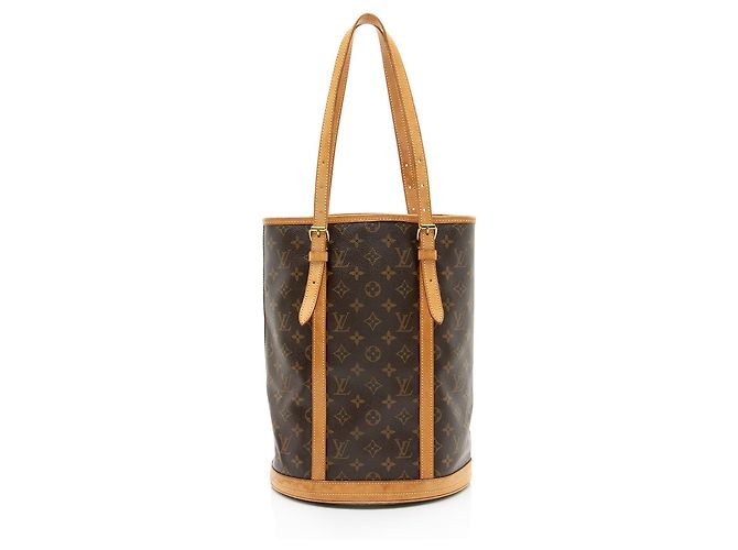 Louis Vuitton Vintage Monogram Canvas Bucket GM Tote Beutel Braun - Ansicht 3