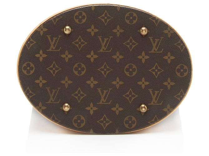 Louis Vuitton Vintage Monogram Canvas Bucket GM Tote Beutel Braun - Ansicht 4