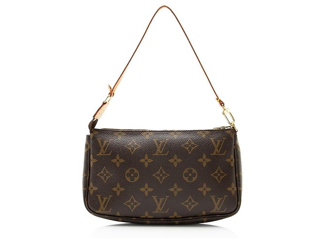 Louis Vuitton Pochette Accessoires en toile Monogram Vintage Marron - vue 3