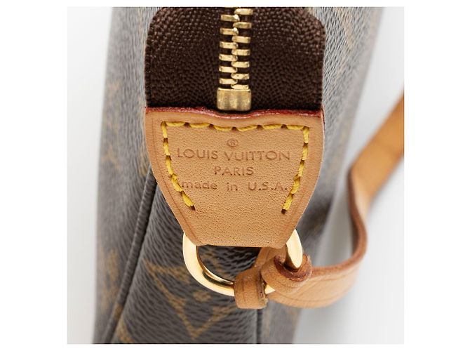 Louis Vuitton Pochette Accessoires en toile Monogram Vintage Marron - vue 8