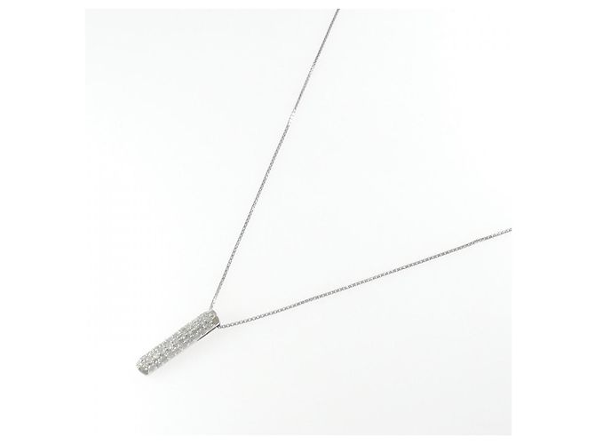 Autre Marque Collana di Diamanti PT900 PT850 Argento - vista 2