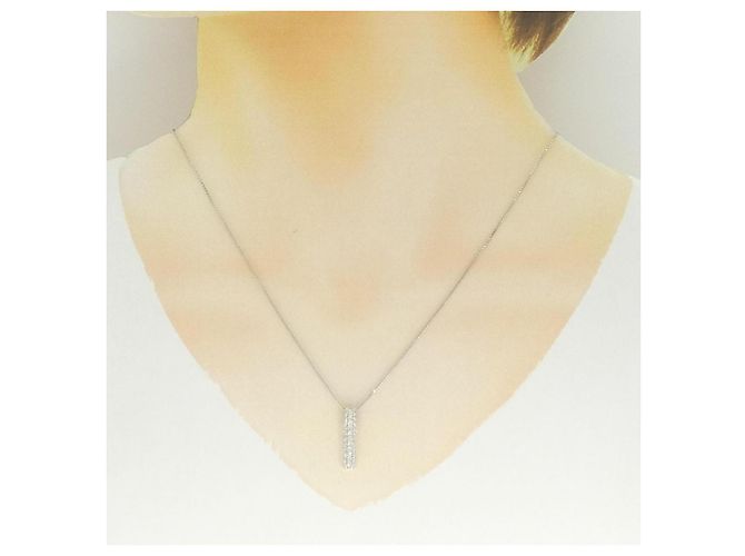 Autre Marque Collana di Diamanti PT900 PT850 Argento - vista 6