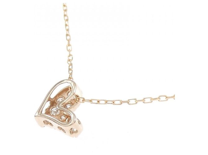 Autre Marque Collana in oro rosa K10 e diamanti - vista 4