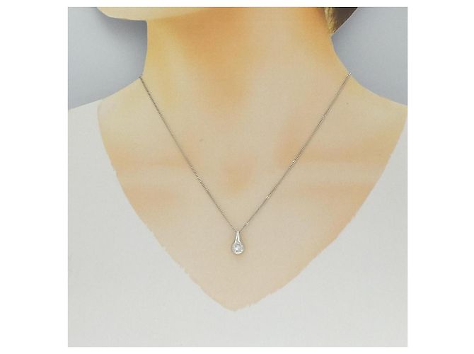 Autre Marque Collana di Diamanti PT900 PT850 Argento - vista 6
