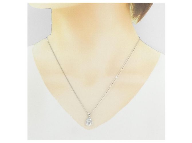 Autre Marque Collana di Diamanti PT900 PT850 Argento - vista 6