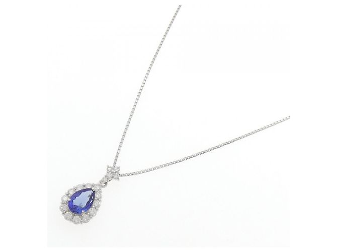 Autre Marque Collana in Tanzanite e Diamanti Pt900 Pt850 Porpora - vista 2