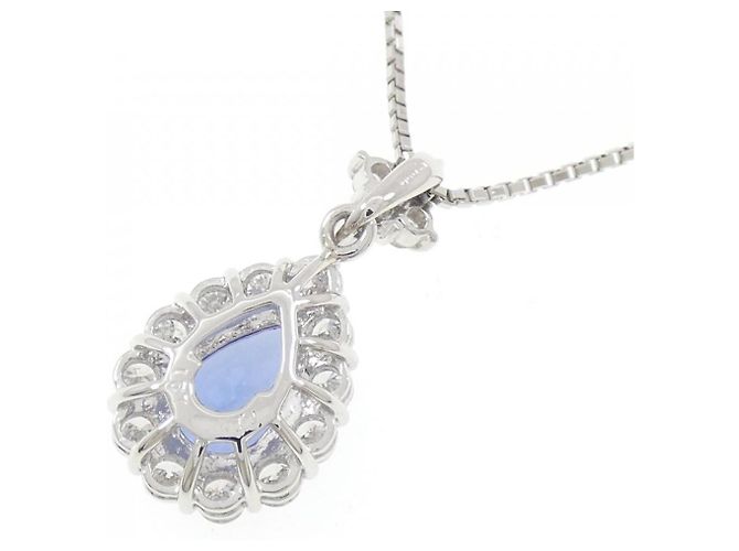 Autre Marque Collana in Tanzanite e Diamanti Pt900 Pt850 Porpora - vista 4
