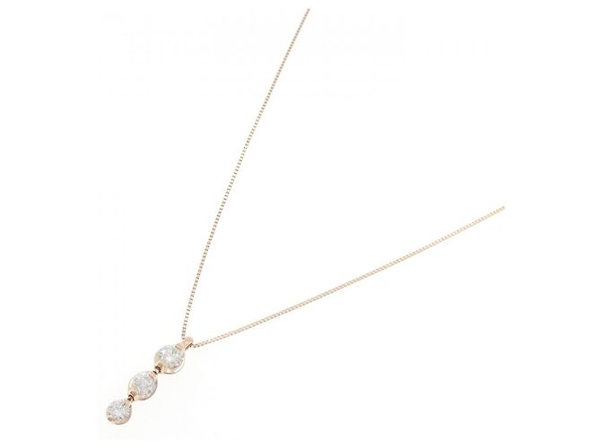 Autre Marque Collana con Diamanti Au750 Rosa - vista 2