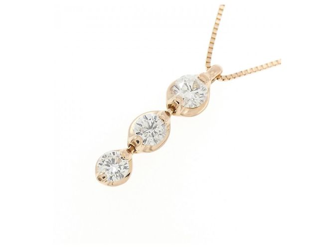 Autre Marque Collana con Diamanti Au750 Rosa - vista 3