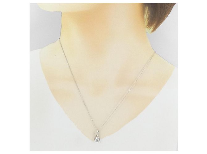 Autre Marque Collana di Diamanti PT900 PT850 Argento - vista 6