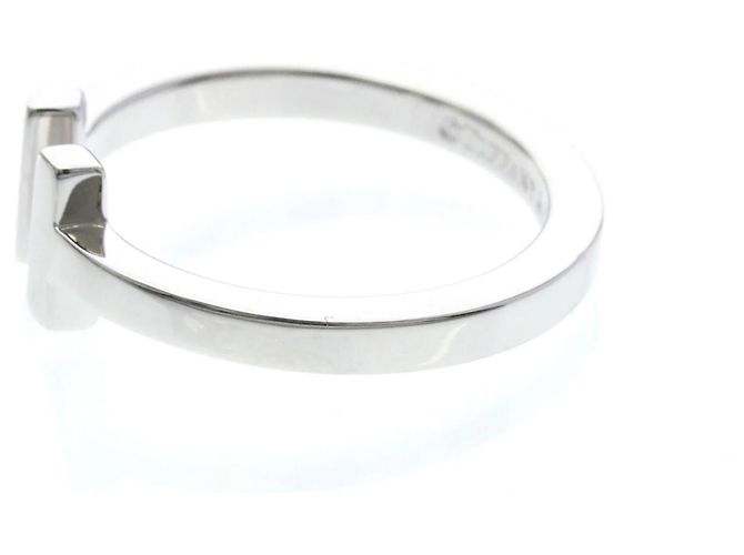 Tiffany & Co. T Square 18K Weißgold Silber - Ansicht 3