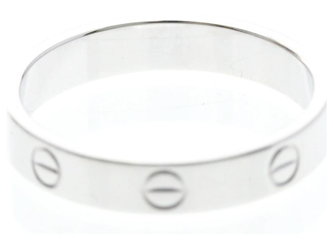 Aliança Cartier Love em ouro branco 18K Prata - vista 7