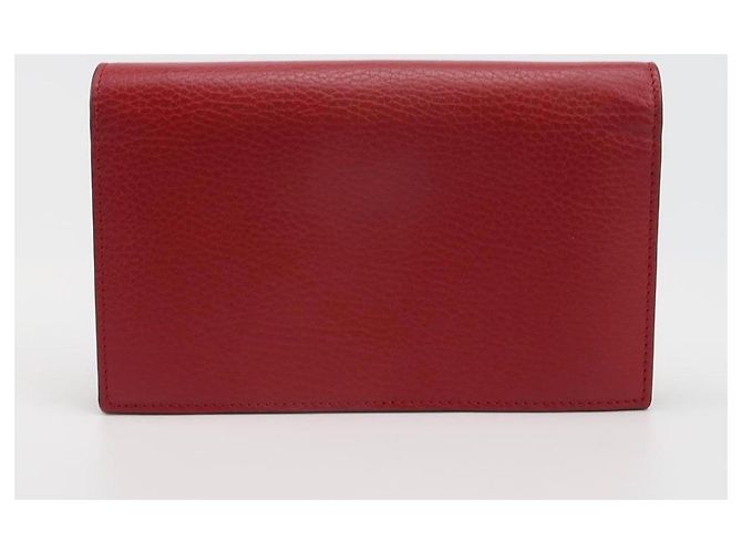 Cartera Gucci Marmont en cuero rojo Roja - vista 2