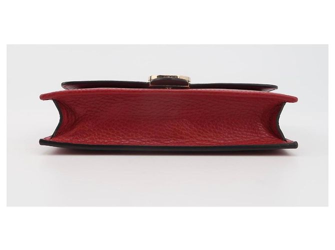 Cartera Gucci Marmont en cuero rojo Roja - vista 3