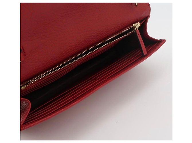 Cartera Gucci Marmont en cuero rojo Roja - vista 4