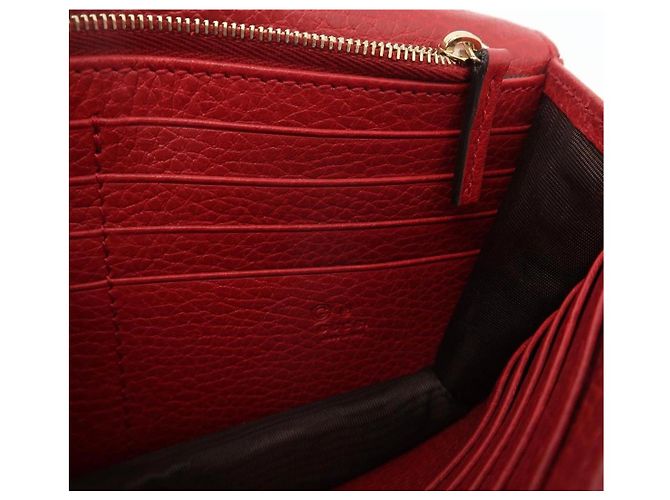 Cartera Gucci Marmont en cuero rojo Roja - vista 5