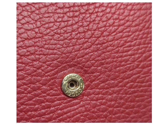 Cartera Gucci Marmont en cuero rojo Roja - vista 9
