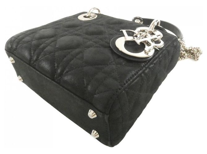 Mini borsa Lady Christian Dior Nero - vista 3