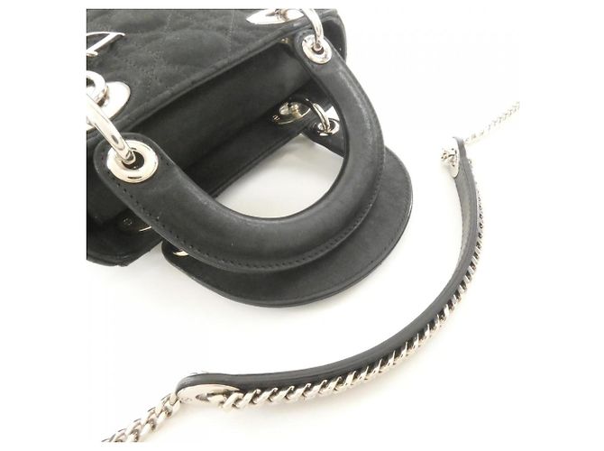 Mini borsa Lady Christian Dior Nero - vista 5