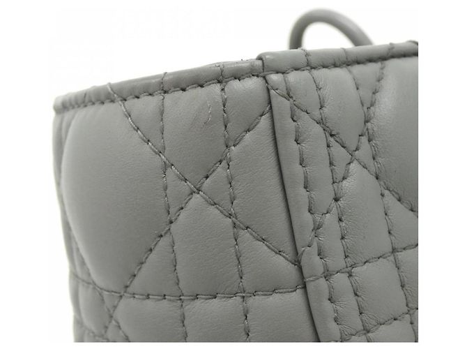 Borsa Christian Dior Lady Large Marrone - vista 4
