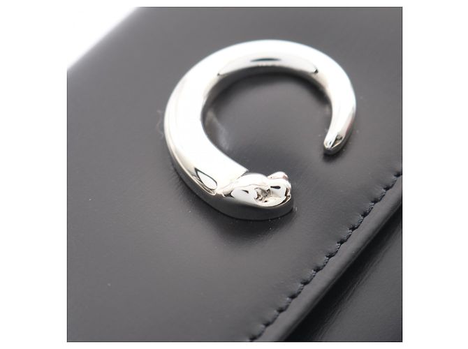 Panthère Schlüsselcase aus schwarzem Leder Cartier - Ansicht 5