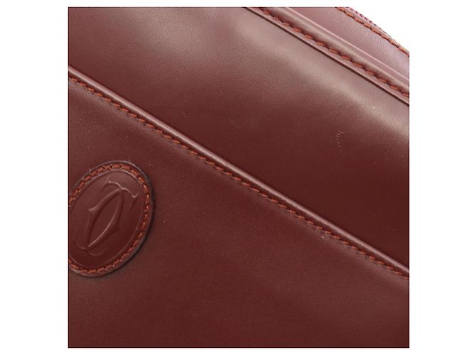 Borsa a mano clutch Cartier Must Line Second Bag Bordò - vista 6