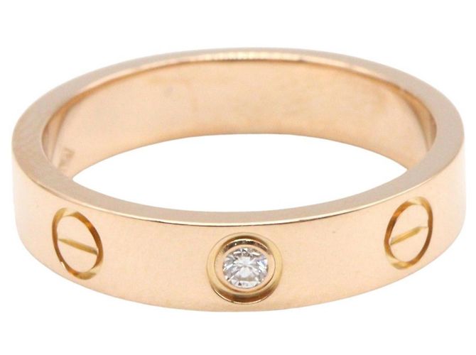 Anello Cartier Mini Love 1PD in Oro Rosa D'oro - vista 2