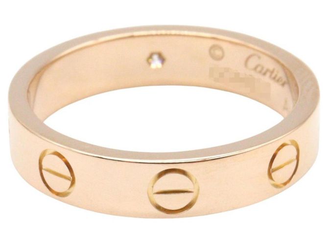 Anello Cartier Mini Love 1PD in Oro Rosa D'oro - vista 3