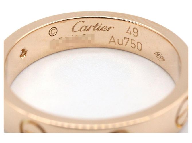 Anello Cartier Mini Love 1PD in Oro Rosa D'oro - vista 4