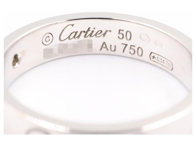 Cartier Mini Love Ring aus 18K Weißgold mit Diamant Golden - Ansicht 4