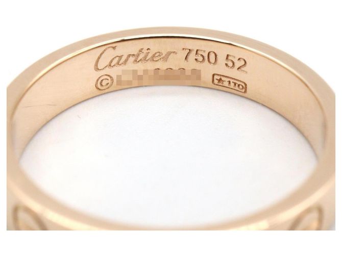 Anello Mini Love di Cartier in oro rosa 18K D'oro - vista 3