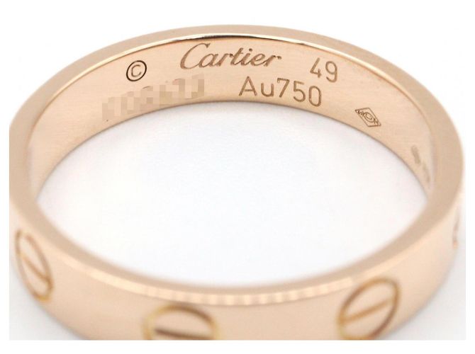 Anello Mini Love in oro rosa 18K Cartier D'oro - vista 3