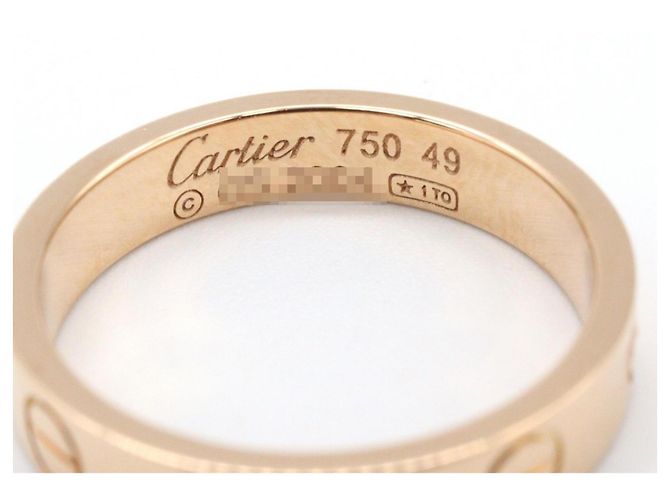 Anello Mini Love Cartier in oro rosa 18K D'oro - vista 3