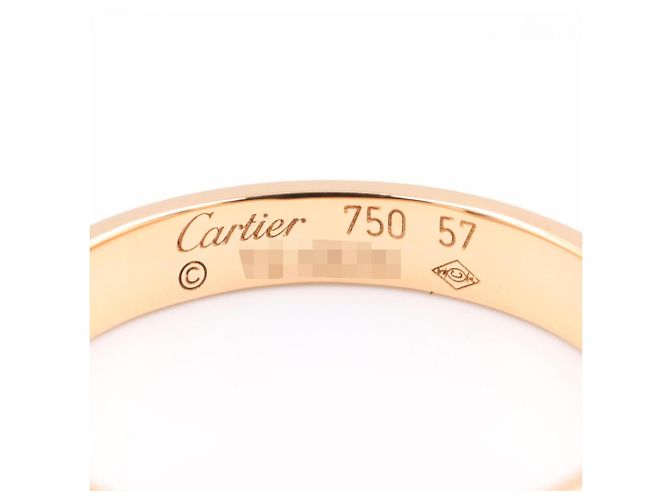 Anel Mini Love da Cartier em ouro rosa 18K Dourado - vista 3
