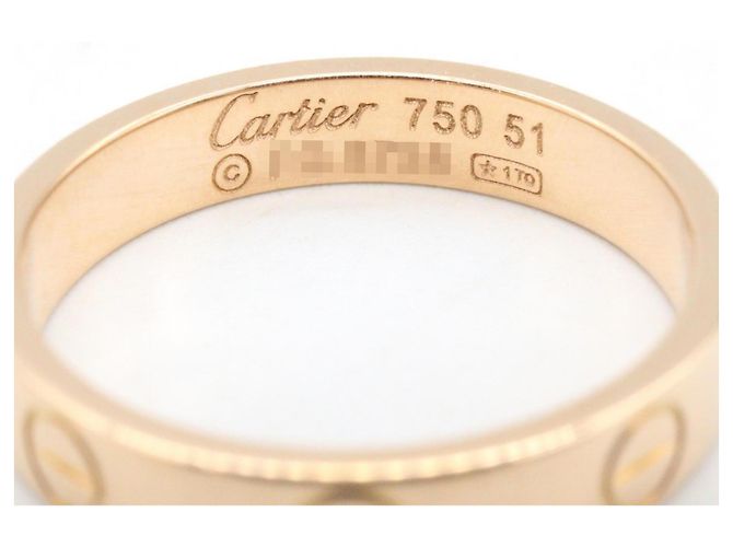 Anello Mini Love di Cartier in oro rosa 18K D'oro - vista 3