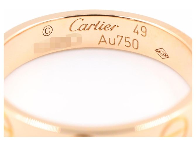 Anello Mini Love di Cartier in oro rosa 18K D'oro - vista 3