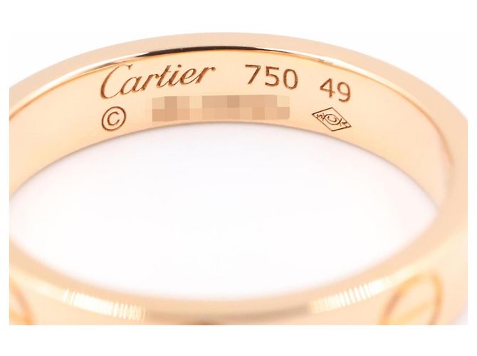 Anello Mini Love Cartier in oro rosa 18K D'oro - vista 3