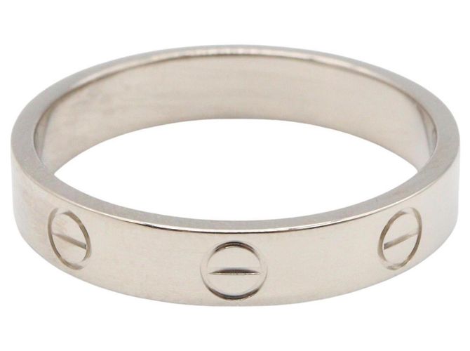 Cartier Mini Love Ring in 18K White Gold Golden - view 2