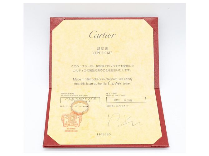 Cartier Mini Love Ring aus Weißgold Golden - Ansicht 6