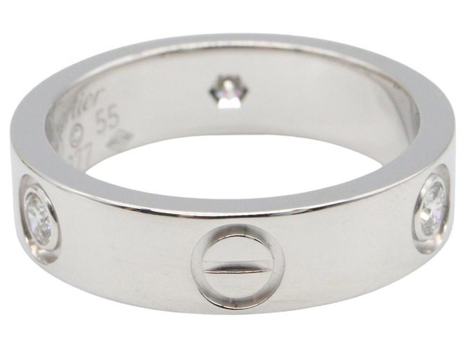 Cartier Love Ring 3PD - 18K Weißgold Diamantring Golden - Ansicht 3