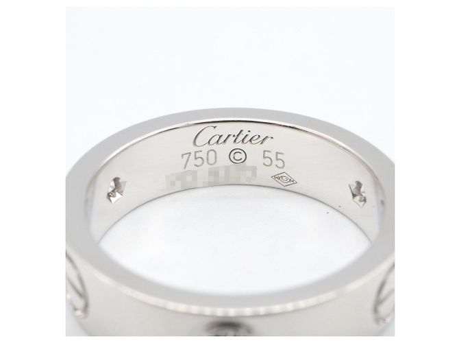 Cartier Love Ring 3PD - 18K Weißgold Diamantring Golden - Ansicht 4