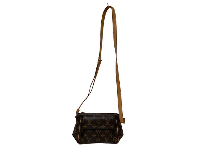 Borsa a Spalla Louis Vuitton Vivacite PM Monogram Marrone Monogramma - vista 11
