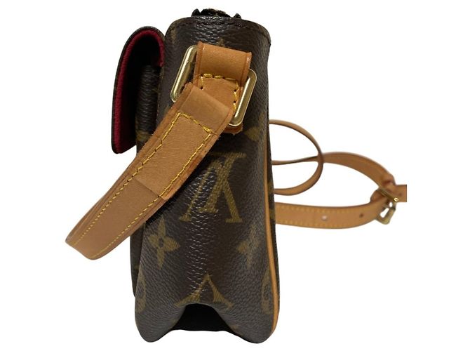 Borsa a Spalla Louis Vuitton Vivacite PM Monogram Marrone Monogramma - vista 2
